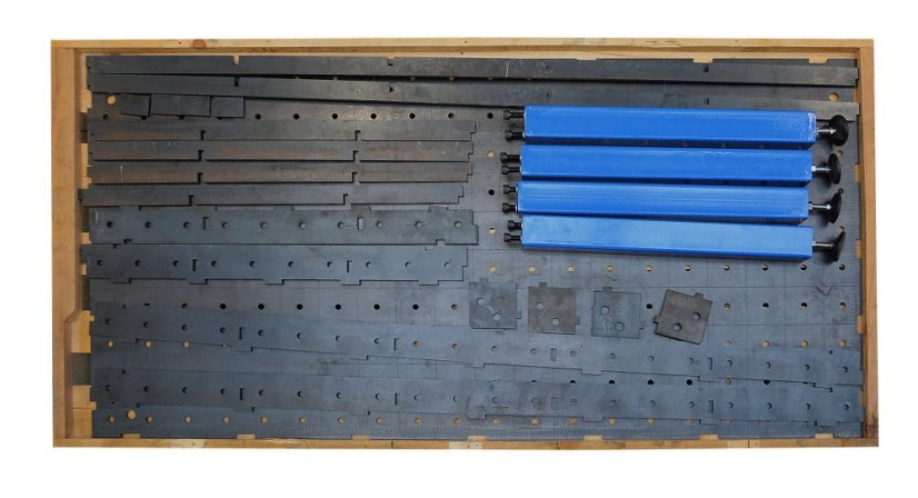 Zvárací stôl profi 2000 x 1000 x 100 mm čiastočne zvarený, 12 mm