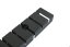 Kovový káblový organizér 440 mm - Farba: RAL 9005 čierna
