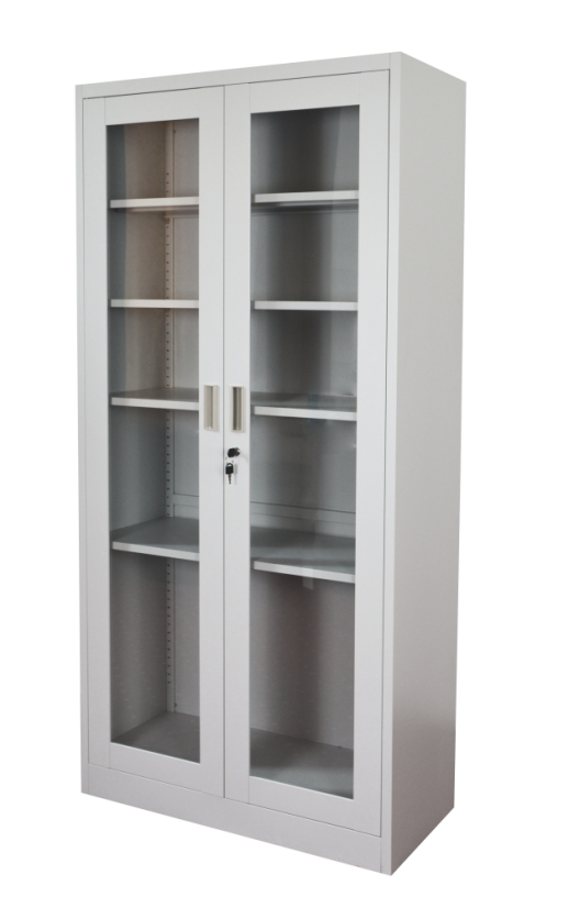 Kancelářská kovová skříň prosklená 1850 x 900 x 400 mm