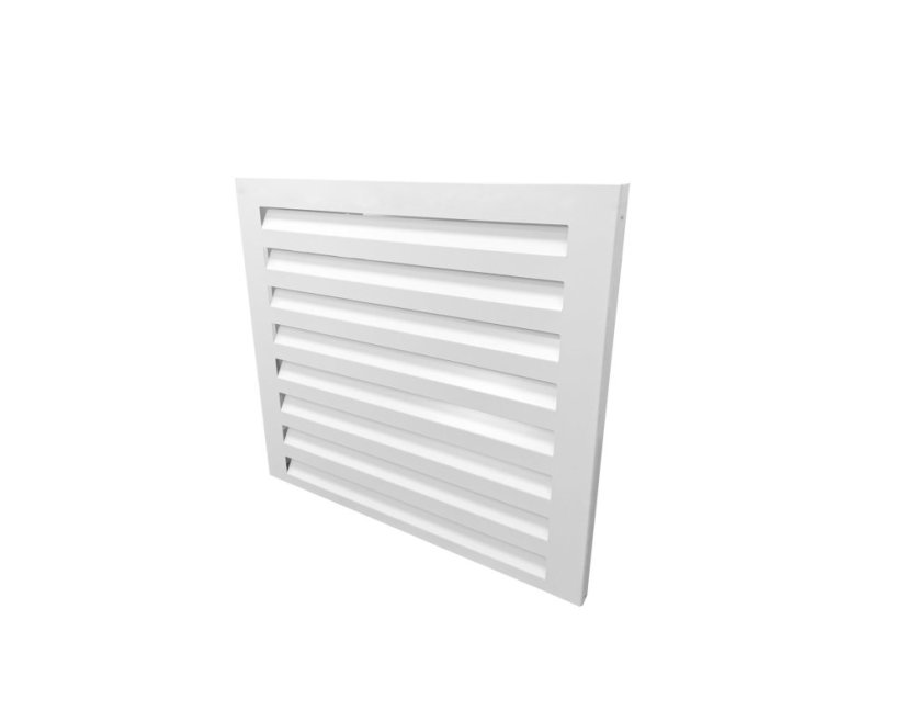 Kryt klimatizace a jednotky tepelného čerpadla na zeď bílý vel. M