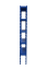 Kovový policový regál  2500 x 1000 x 300 mm, nosnosť police 335 kg - Farba: RAL 7016 antracit, Počet polic: 6