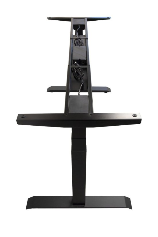 Dvoumotorová nastavitelná stolová podnož - černá