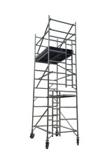 Mobilní hliníkové lešení 5 m výšky, pracovní výška 6 m, šířka 1350 mm