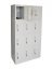 Šatníková skrinka s 12 boxmi 1850 mm x 900 mm x 400 mm - Farba: RAL 7035 sivá