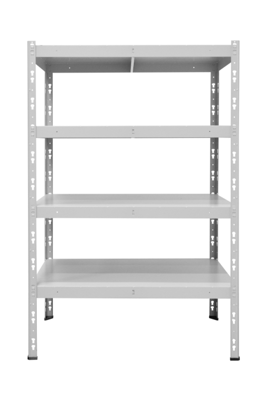 Kovový policový regál 1500 x 750 x 600 mm, nosnost police 335 kg - Barva: RAL 5015 modrá, Počet polic: 6