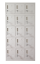 Šatníková skrinka s 15 boxmi 1850 mm x 900 mm x 400 mm - Farba: RAL 7035 sivá