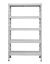 Kovový policový regál 1800 x 1000 x 300 mm, nosnosť police 335 kg - Farba: RAL 7035 sivá, Počet polic: 4