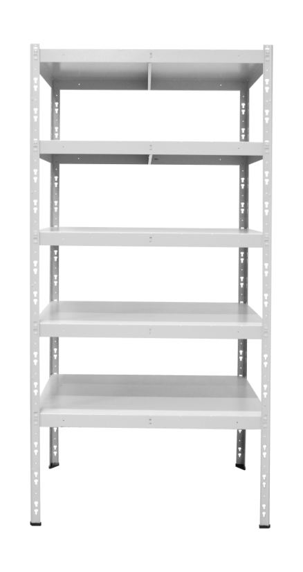 Kovový policový regál 2000 x 750 x 600 mm, nosnost police 335 kg - Barva: RAL 7035 šedá, Počet polic: 5