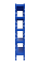 Kovový policový regál 1800 x 1000 x 300 mm, nosnosť police 335 kg - Farba: RAL 7035 sivá, Počet polic: 4