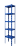 Kovový policový regál 2500 x 600 x 400 mm, nosnost police 335 kg