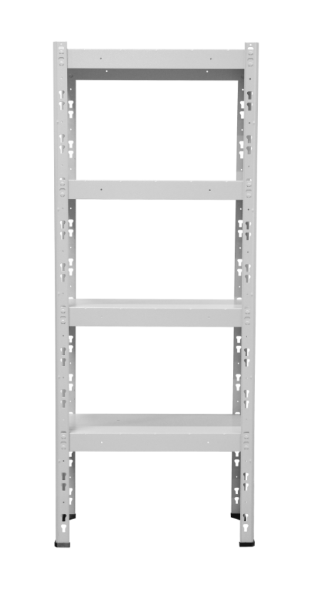 Kovový policový regál 1500 x 750 x 300 mm, nosnost police 335 kg - Barva: RAL 5015 modrá, Počet polic: 4