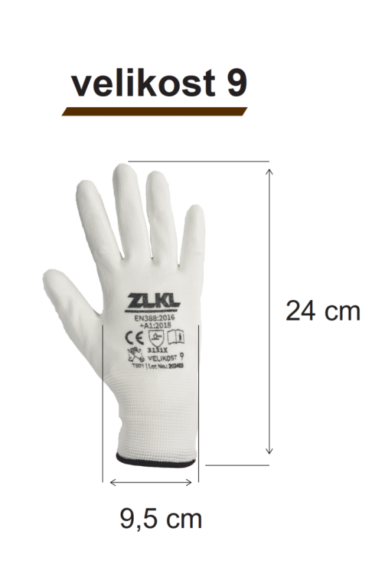 Pracovní rukavice bílé