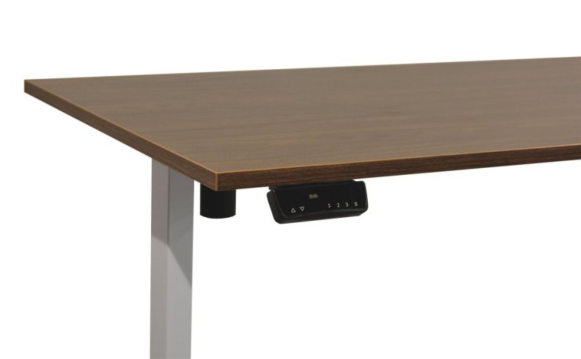 Polohovací stůl jednomotorový, bílý - stolová deska 1400x700x25 mm - Barva desky: Buk