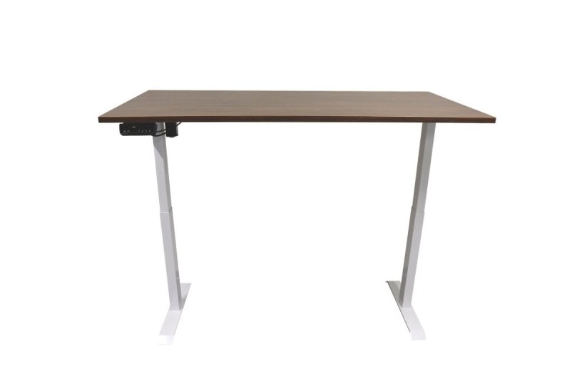 Polohovací stůl jednomotorový, bílý - stolová deska 1400x700x25 mm - Barva desky: Buk