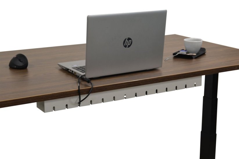 Kovový kabelový organizér 750 mm - Barva: Černá