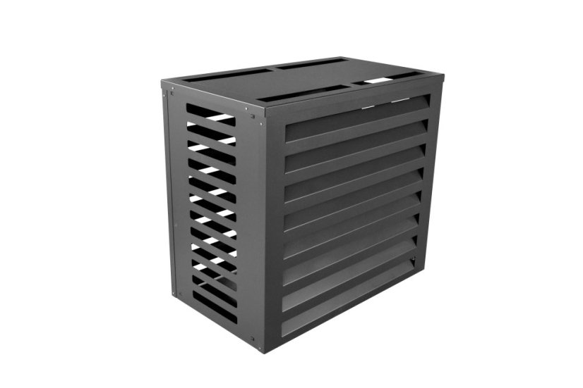 Kryt klimatizácie a jednotky tepelného čerpadla na zem antracit veľ. M