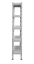 Kovový policový regál 1800 x 750 x 400 mm, nosnosť police 335 kg - Farba: RAL 7035 sivá, Počet polic: 4
