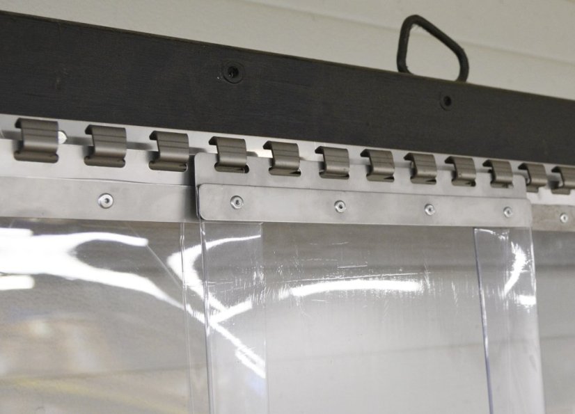 Hřebenová lišta pro lamelové clony nerez