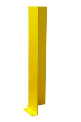 Kovová ochrana rohů a zdí, žlutá, výška 1200 mm