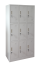 Šatníková skrinka s 9 boxmi 1850 mm x 900 mm x 400 mm - Farba: RAL 7035 sivá