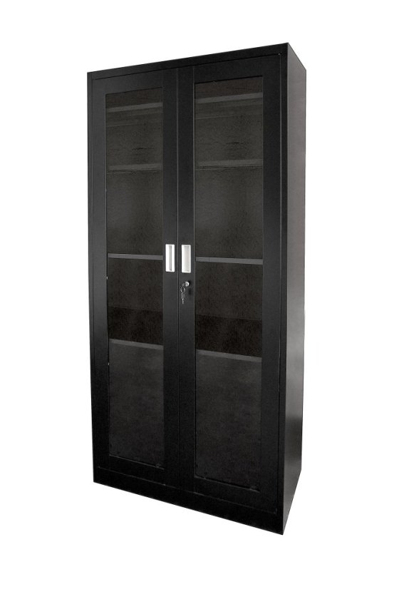 Kancelářská kovová skříň prosklená 1850 x 900 x 400 mm