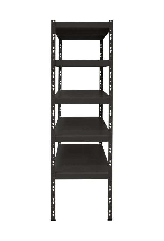 Kovový policový regál 2000 x 750 x 600 mm, nosnost police 335 kg - Barva: RAL 7035 šedá, Počet polic: 5