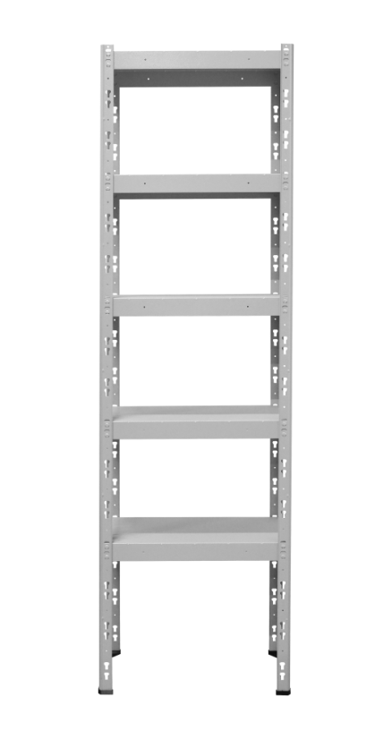 Kovový policový regál 2000 x 600 x 400 mm, nosnost police 335 kg - Barva: RAL 7035 šedá, Počet polic: 5
