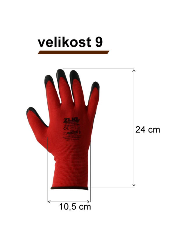 Pracovní rukavice červené