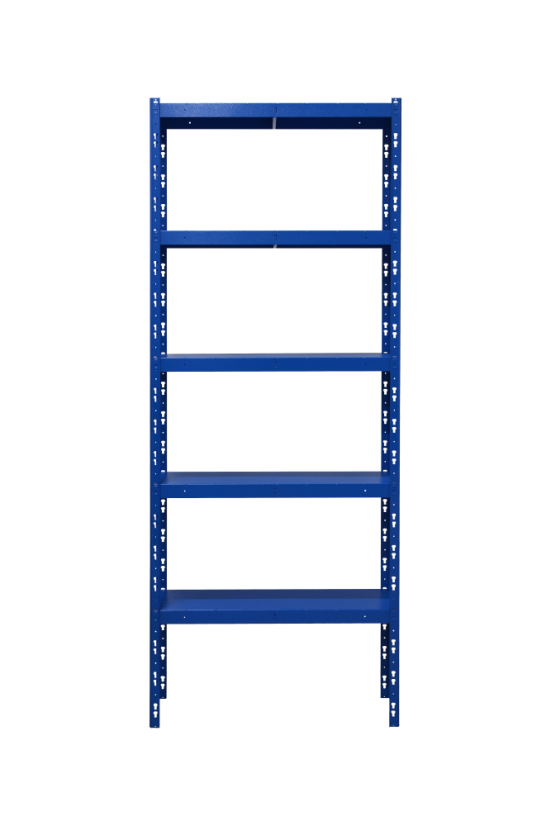 Kovový policový regál 2500 x 1000 x 400 mm, nosnost police 335 kg - Barva: RAL 7016 antracit, Počet polic: 5