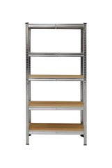 Kovový regál s MDF policami 1500 × 750 × 300 mm, nosnosť police 125 kg