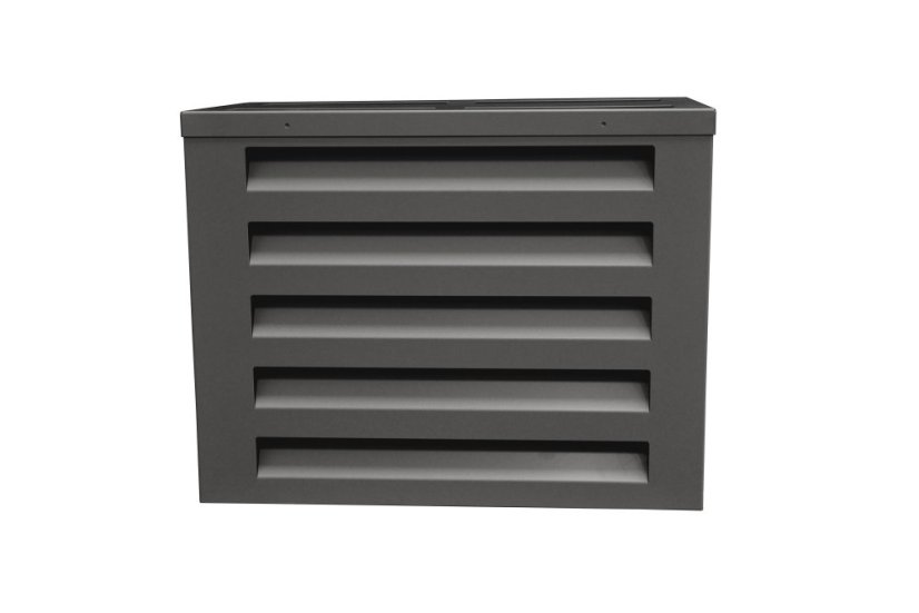 Kryt klimatizácie a jednotky tepelného čerpadla na zem antracit veľ. S