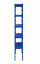 Kovový policový regál 2000 x 600 x 400 mm, nosnost police 335 kg - Barva: RAL 7035 šedá, Počet polic: 5