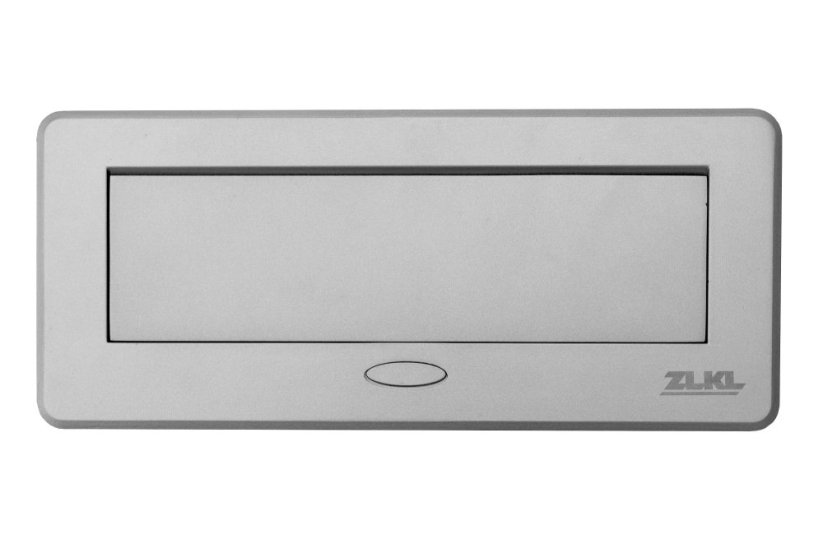 Zásuvkový box s výklopným krytem - 2x 230V zásuvka, USB A, USB C, HDMI, RJ45 - Barva: Černá