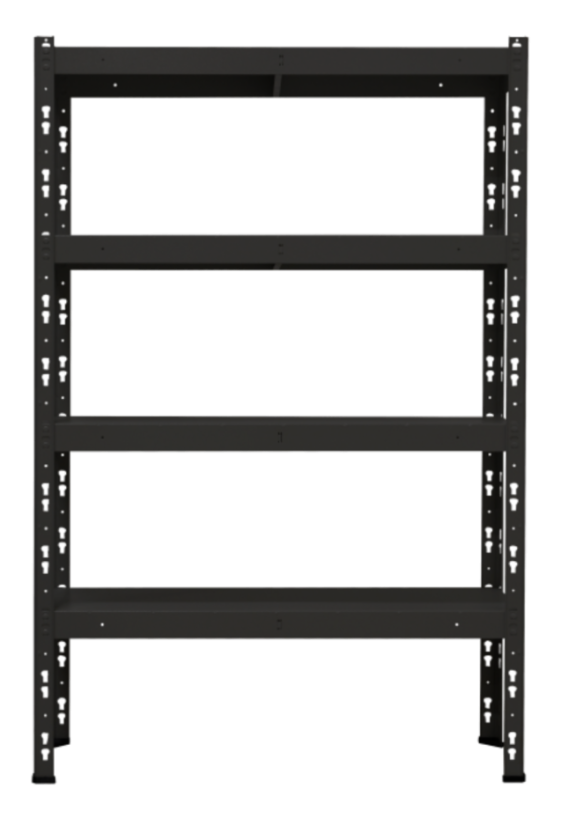 Kovový policový regál 1500 x 1000 x 400 mm, nosnosť police 335 kg - Farba: RAL 7035 biela, Počet polic: 4