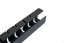 Kovový káblový organizér 440 mm - Farba: RAL 9005 čierna