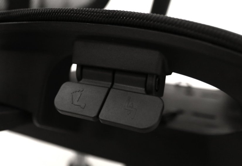Ergonomická kancelářská židle síťovaná - Barva: černá