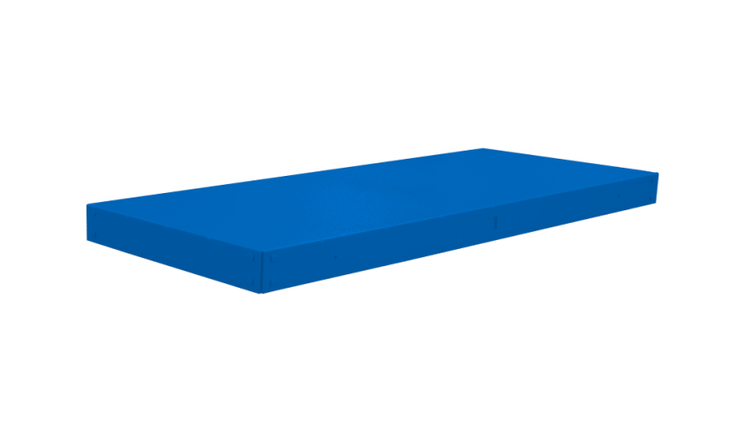 Regálová police 1000 mm - Barva: RAL 5015 modrá, Hloubka: 400 mm