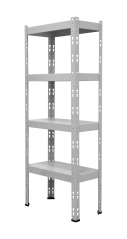Kovový policový regál 1500 x 750 x 300 mm, nosnosť police 335 kg