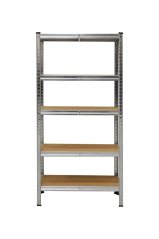 Kovový regál s MDF policemi 1500 x 750 x 300 mm, nosnost police 125 kg