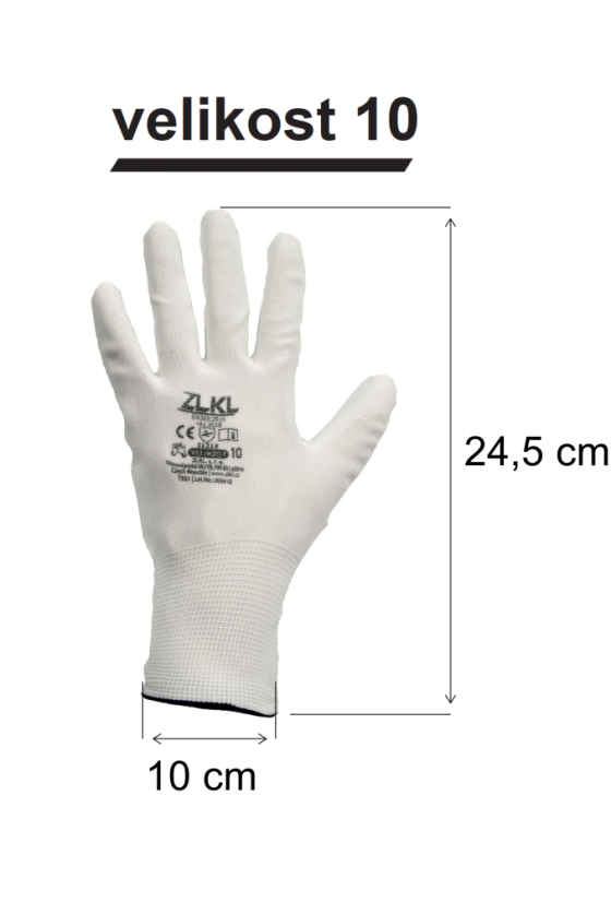 Pracovní rukavice bílé