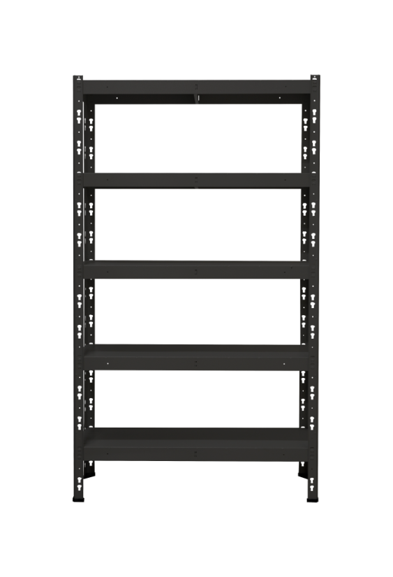 Kovový policový regál 1800 x 1000 x 400 mm, nosnost police 335 kg - Barva: RAL 7035 bílá, Počet polic: 6