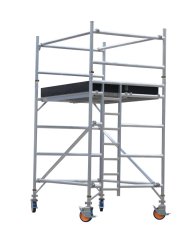 Mobilní hliníkové lešení 3 m výšky, pracovní výška 3,9 m, šířka 1350 mm