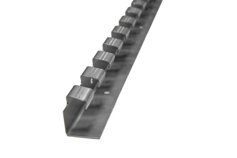 Hřebenová lišta pro lamelové clony nerez