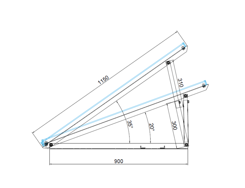 Univerzální konstrukce pro solární panely
