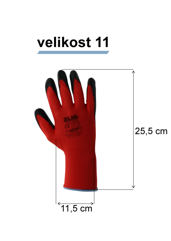 Pracovní rukavice červené