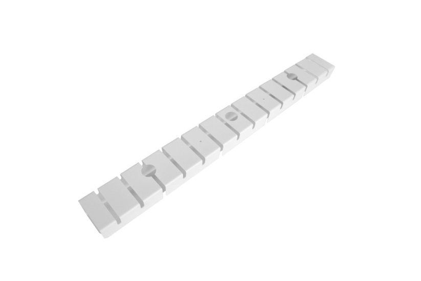 Kovový kabelový organizér 750 mm - Barva: Černá