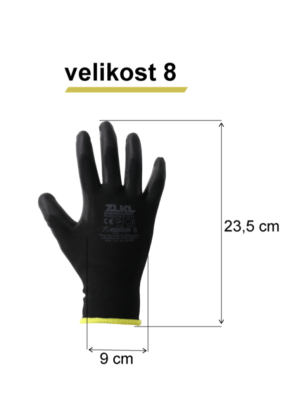 Pracovní rukavice černé