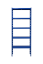 Kovový policový regál  2500 x 1000 x 300 mm, nosnosť police 335 kg - Farba: RAL 7016 antracit, Počet polic: 6