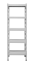 Kovový policový regál 1800 x 750 x 400 mm, nosnosť police 335 kg - Farba: RAL 7035 sivá, Počet polic: 4