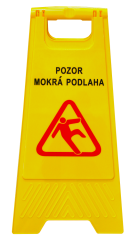 Výstražná cedule - Pozor mokrá podlaha